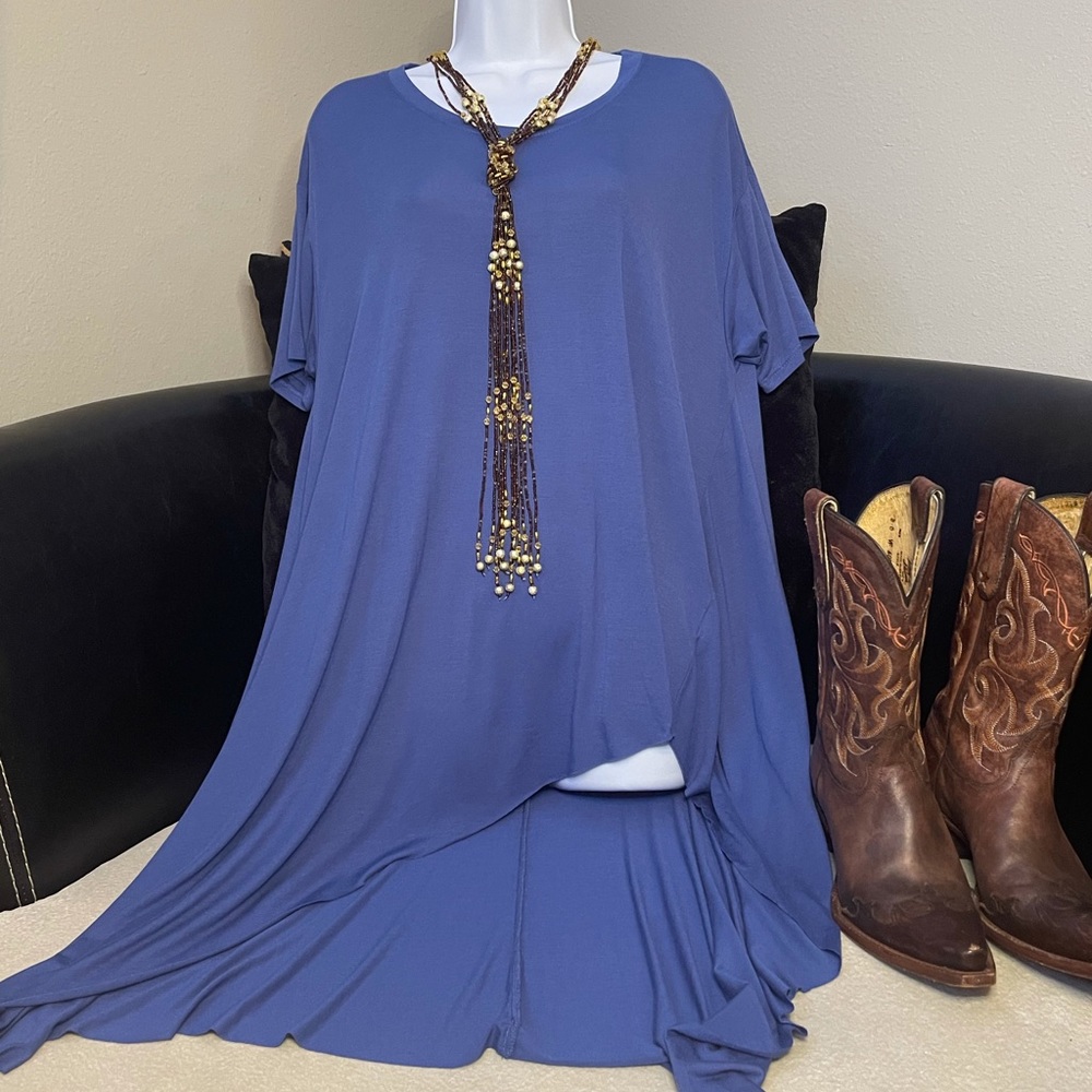 Blue Tshirt Dress | Small